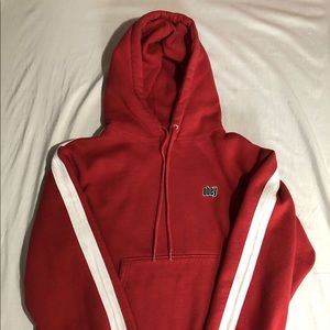 Red obey hoodie